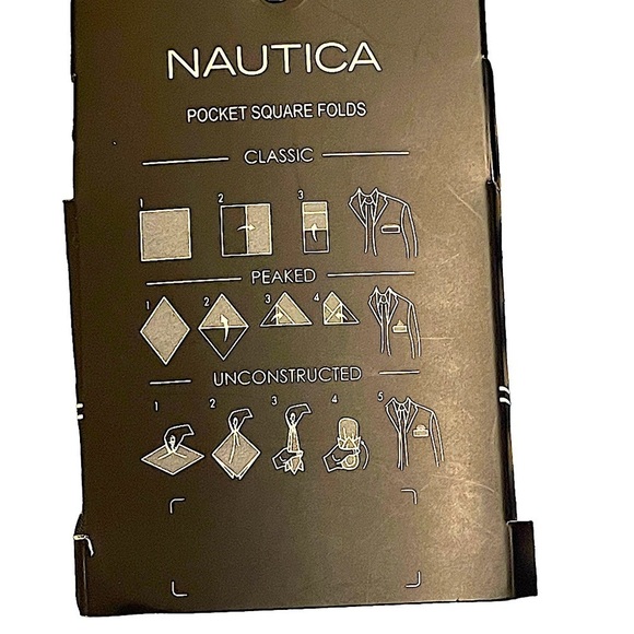NWOT Nautica Tie and Pocket Square Set - Picture 6 of 6
